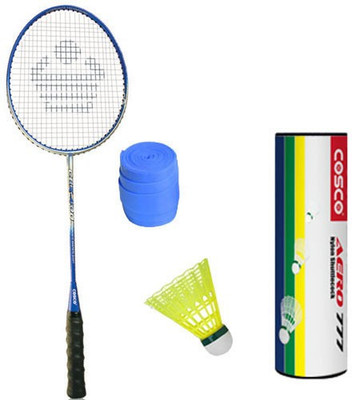 Cosco Cbx 400 With Aero 777 Nylon Shuttlecock And 1 Grip Badminton Kit