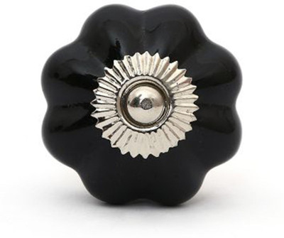 Perfectcreat Ceramic Door Knob(Black Pack of 4)