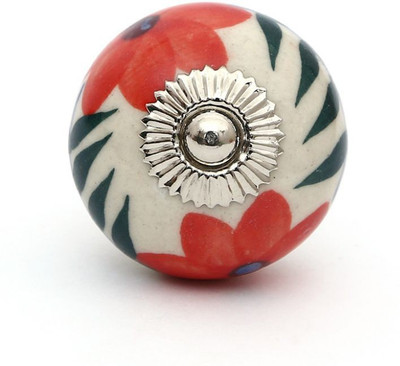 Perfectcreat Ceramic Door Knob(Red Pack of 4)