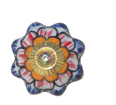 Craft Expo Ceramic Cabinet/Draw Knob(Multicolor Pack of 4)