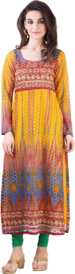 Libas Women's Printed Straight Kurta(Multicolor)