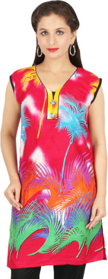 Mira Casual Digital Print Women's Kurti(Red) 
Mira Casual Digital Print Women's Kurti(Red)