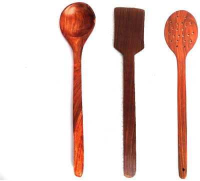 Woodpedlar Wood Ladle(Pack of 3)