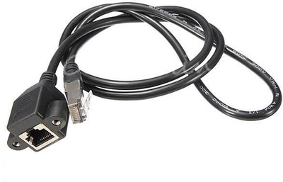 TechGear Rj45 Male To Female Panel Mount Lan Adapter(100 Mbps)
