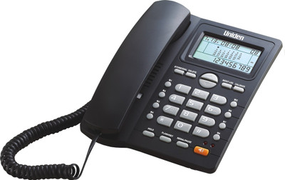Uniden AS7412 Corded Landline Phone(Black)