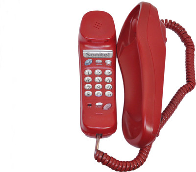 Sonitel HT-9702 Corded Landline Phone(Red)