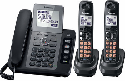 Panasonic PA-KX-TG9472 Corded & Cordless Landline Phone with Answering Machine(Black)
Panasonic PA-KX-TG9472 Corded & Cordless Landline Phone with Answering Machine(Black)