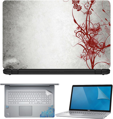FineArts Red Abstract Floral 4 in 1 Laptop Skin Pack with Screen Guard, Key Protector and Palmrest Skin Combo Set(Multicolor)
FineArts Red Abstract Floral 4 in 1 Laptop Skin Pack with Screen Guard, Key Protector and Palmrest Skin Combo Set(Multicolor)