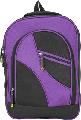 India Unltd 17 inch Laptop Backpack(Purple, Black)