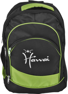 Hawai 15.6 inch Laptop Backpack(Black, Green), Black;green-01