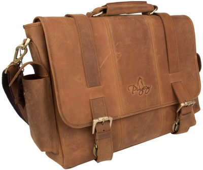 pingooz 13 inch Laptop Messenger Bag(Brown)