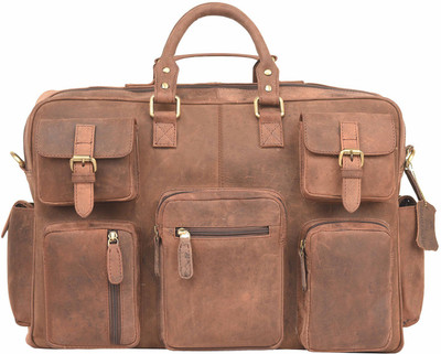 Leaderachi 15 inch Laptop Messenger Bag(Brown), Muskat-01