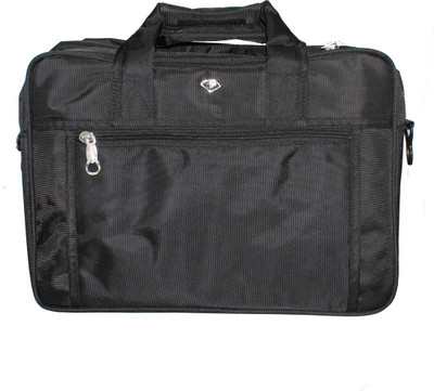 Paramsai 16 inch Expandable Laptop Messenger Bag(Black)