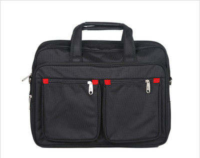 Kara 14 inch Expandable Laptop Messenger Bag(Black)