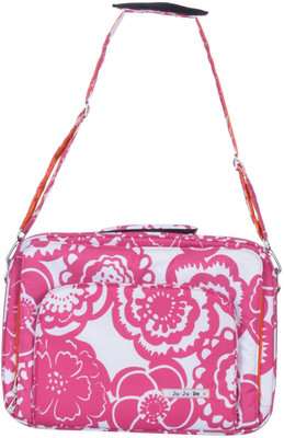 Jujube 17 inch Laptop Messenger Bag(White, Pink), Pink;white