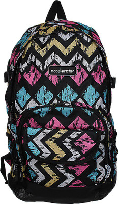 Goldendays 16 inch Laptop Backpack(Black, Purple)