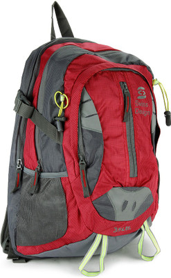 Swiss Design Laptop Backpack(Red, Grey)