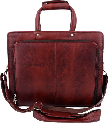 ZINT 14 inch Laptop Messenger Bag(Brown)