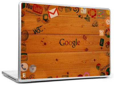 Print Shapes Google colourfull Vinyl Laptop Decal 15.6