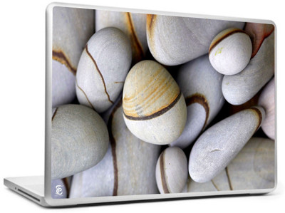 Print Shapes White Stone Vinyl Laptop Decal 15.6