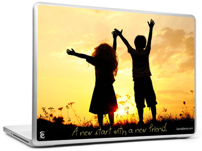 Print Shapes A new strat with new friend Vinyl Laptop Decal 15.6