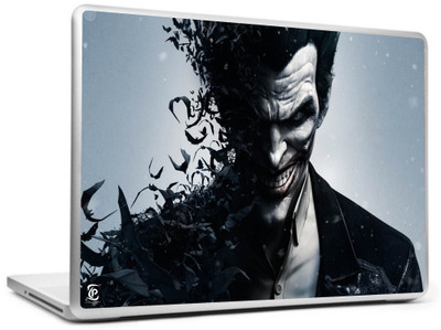Print Shapes White Joker Vinyl Laptop Decal 15.6