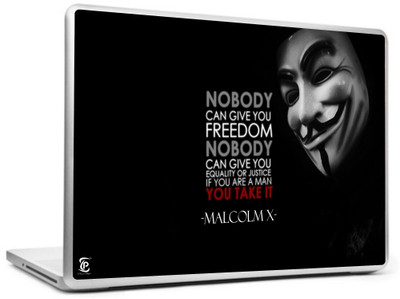 Print Shapes Malcolm X Vinyl Laptop Decal 15.6