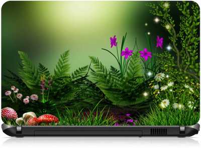Box 18 Abstract Greenery1002 Vinyl Laptop Decal 15.6