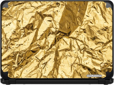 Jack Parrot Gold Foil Vinyl Laptop Decal 13
