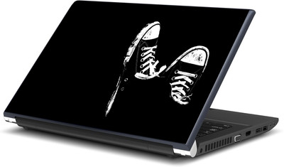Artifa Black Canvas Shoes Vinyl Laptop Decal 15.6