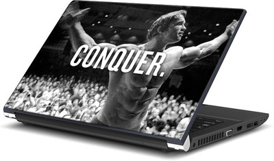ShopMantra Conquer By Arnold Minimal Vinyl Laptop Decal 15.6