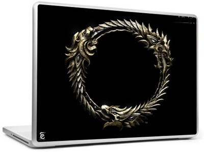 Print Shapes Dragon Circle Vinyl Laptop Decal 15.6