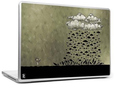 Print Shapes Umbrella rain Vinyl Laptop Decal 15.6