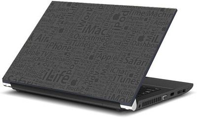 Geek apple imac typography Laminated Vinyl Laptop Decal 15.6