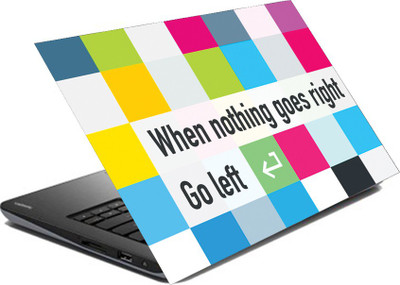 hifex quote right left vinyl Laptop Decal 15.6
