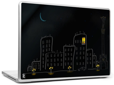 Print Shapes City buildings street Vinyl Laptop Decal 15.6