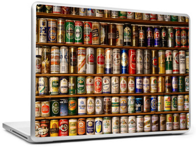 Print Shapes 3d Abstract beer bottles Vinyl Laptop Decal 15.6