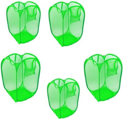 Kids Mandi 20 L Green Laundry Basket(Polyester)