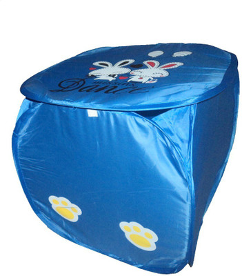 Amita Home Furnishing 20 L Blue Laundry Basket(Fibre)