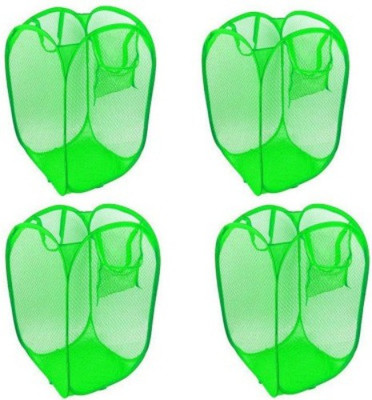 Kids Mandi 20 L Green Laundry Basket(Polyester)