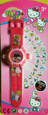 ToysBuggy Hello Kitty New 24 Images Projector Watch(Pink)