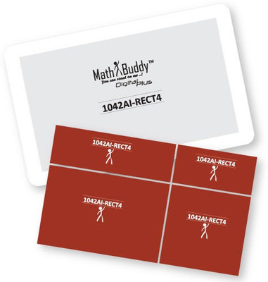 Math Buddy Labs Algebraic Identity: (A+B)(C+D) = AC+AD+BC+BD(Red, White)