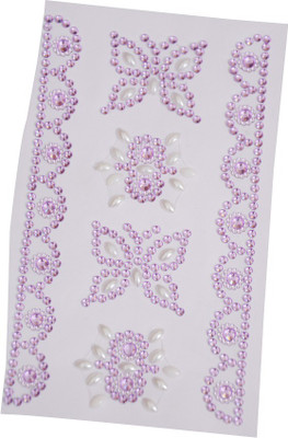 Priyankish Pink Butterfly Stickers(Multicolor)