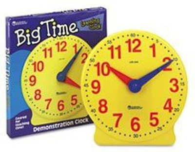 Learning Resources Big Time Learning Clock (12 Hr)(Multicolor)