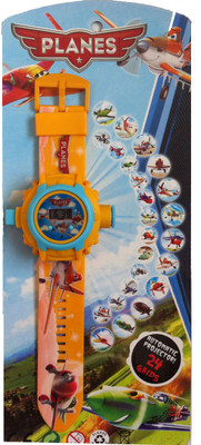 ToysBuggy Planes 24 Images Projector Watch(Orange)