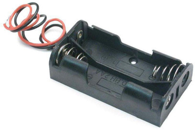 NSAW Battery Holder with Lead Wire, AA Cell (Pack of 10)(Multicolor)