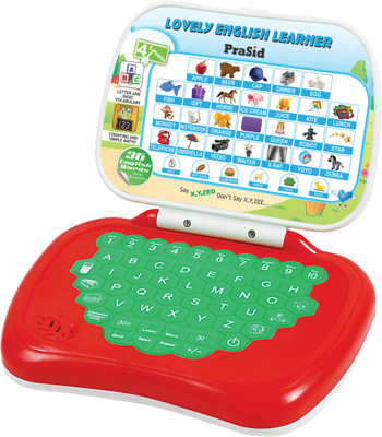 Prasid Lovely English Learner Kids Laptop(Red, Green)