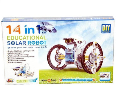Ekta 14 in 1 Educational Solar Robot(Multicolor)