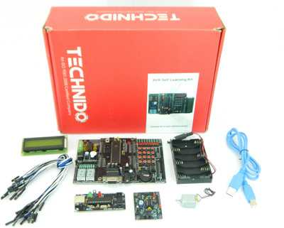 Technido AVR Development Board for ATMEGA 32 Kit Self Starter Learning USB Programmer with Interfacing Modules | TECHNIDO(Black)
Technido AVR Development Board for ATMEGA 32 Kit Self Starter Learning USB Programmer with Interfacing Modules | TECHNIDO(Black)