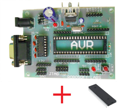 Robosoft Labs AVR (ATMEGA 16 / ATMEGA32) DEVELOPMENT BOARD MINI With MAX232 and ATMEGA32 IC(Multicolor)
Robosoft Labs AVR (ATMEGA 16 / ATMEGA32) DEVELOPMENT BOARD MINI With MAX232 and ATMEGA32 IC(Multicolor)